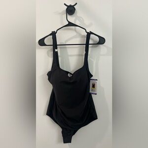 Anne Cole - Black XXL One Piece Swimsuit - Adjustable Straps - NEW